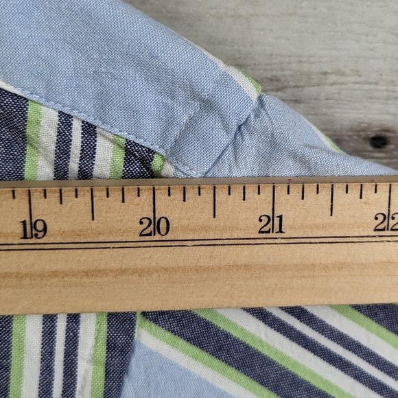 Gulf Traders* Men's Classic Short Sleeve Button Down Curved‎ Hem Shirt~ Medium - Picture 6 of 11